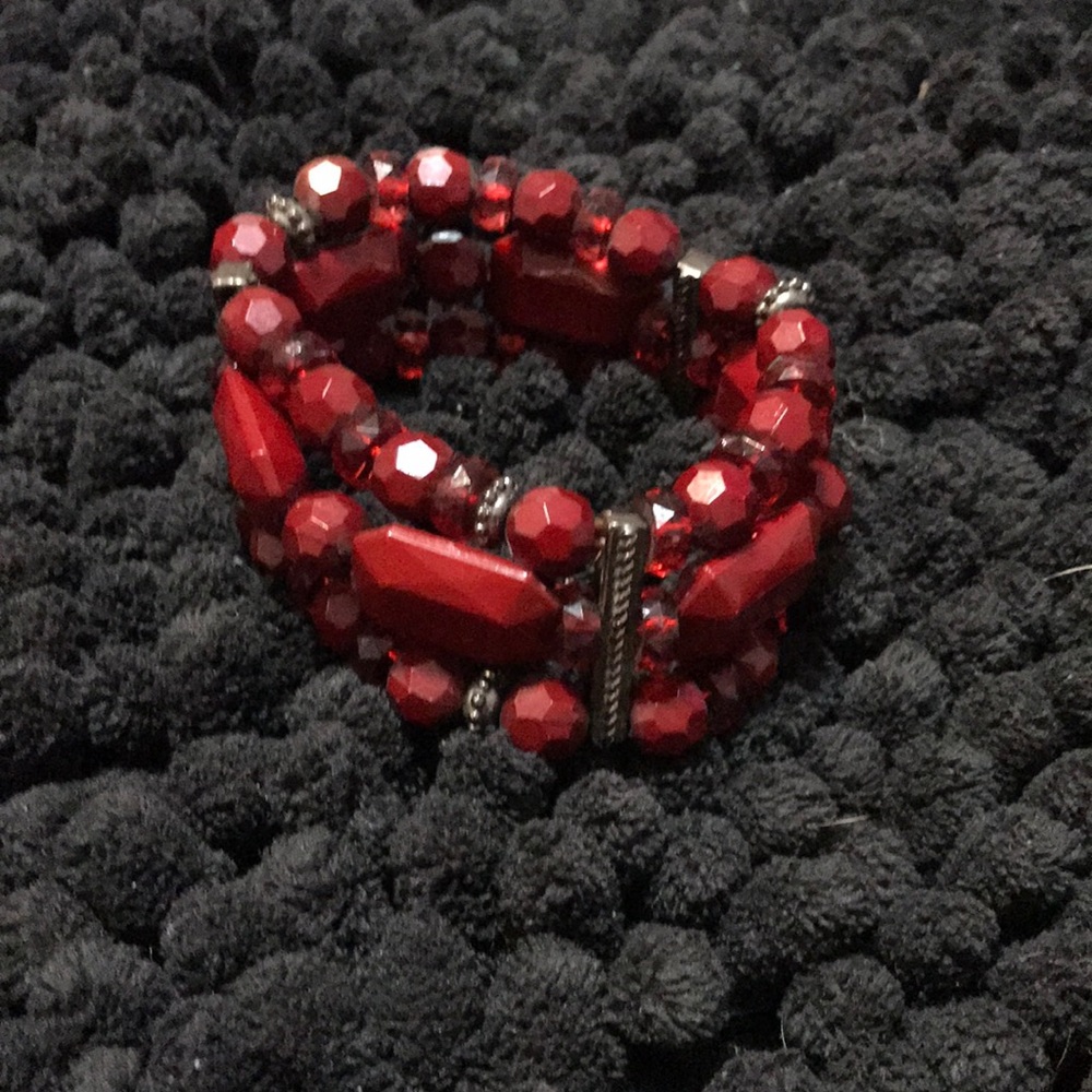 Chunky Red Bracelet